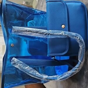 Neiman Marcus Blue Tote